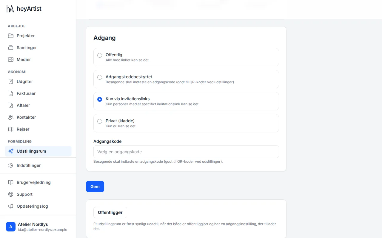 Access, Save and Publish