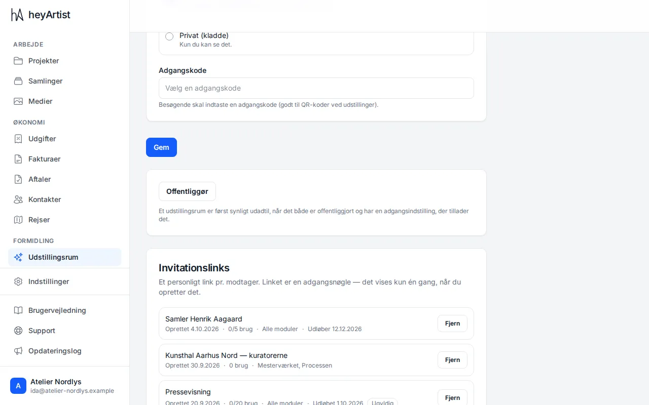 Publish, under Save