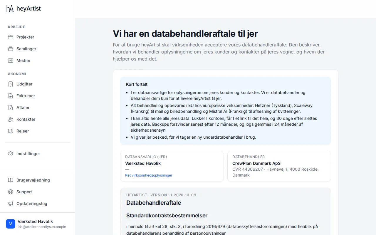 Siden “Vi har en databehandleraftale til jer”