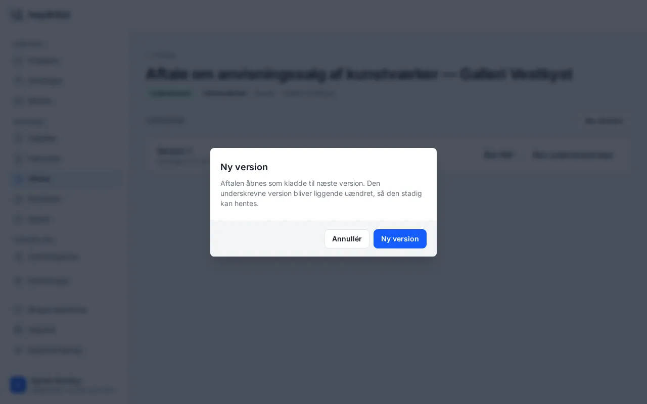 The question before a signed contract is reopened as a new version